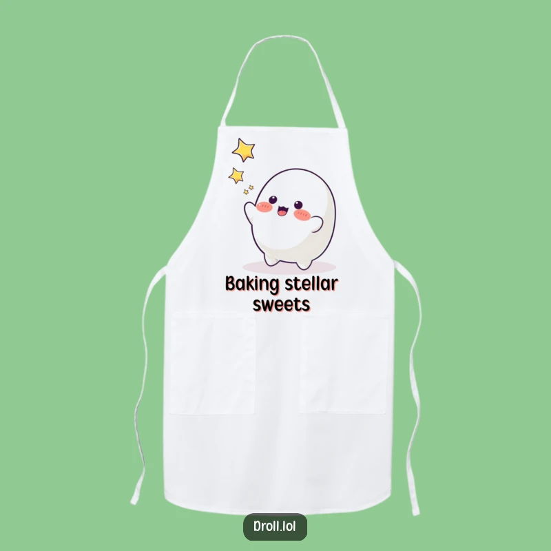 Funny Blob Star Catcher Apron - Cook Up Some Cosmic Fun!