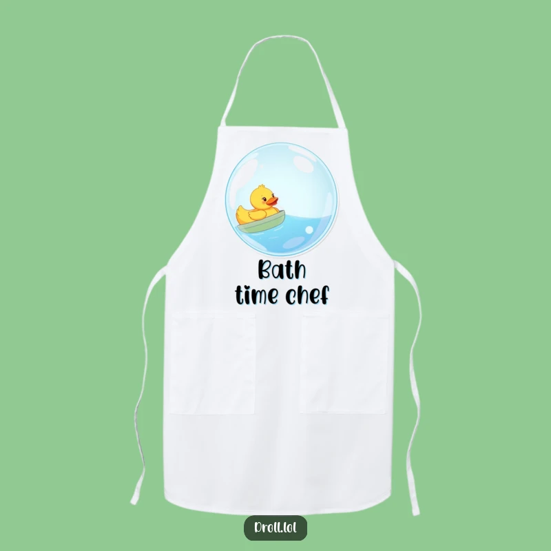 Funny Rubber Duck Bubble Sailing Apron - Kitchen Fun Gift