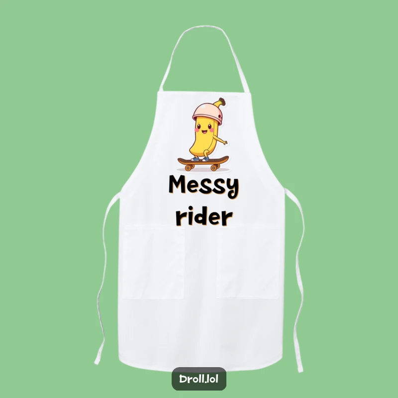 Funny Banana Skater Apron: Kitchen Helmeted Peel, Perfect Gift for Cooking Fun