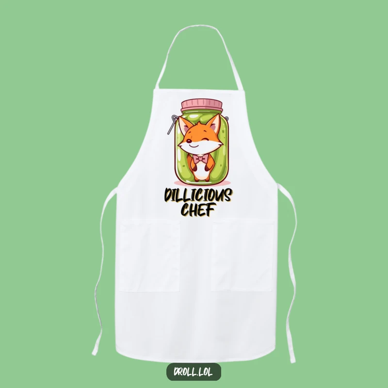 Funny Fox Pickle Jar Apron: Cook with Hilarious Charm and Flair