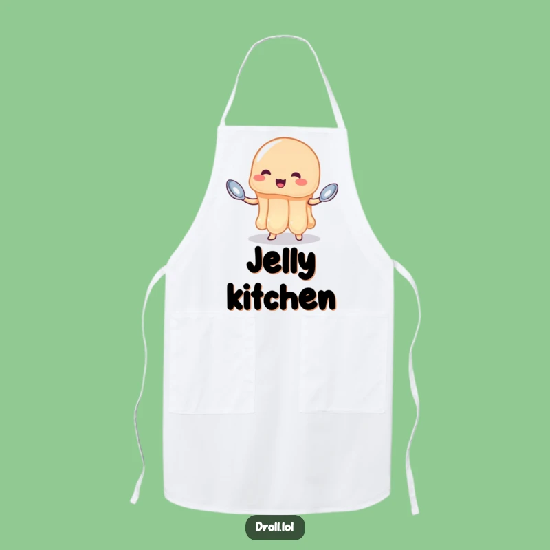 Funny Jelly Juggling Spoons Apron - Hilarious Dessert Kitchen Fun Gift