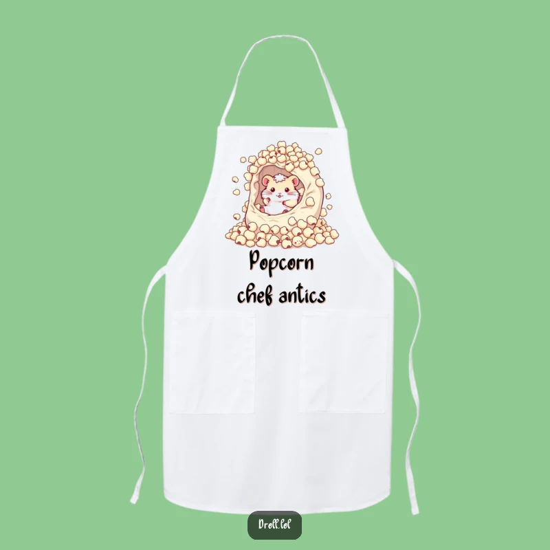 Funny Hamster Popcorn Bag Kitchen Apron - Hilarious Chef Gift!