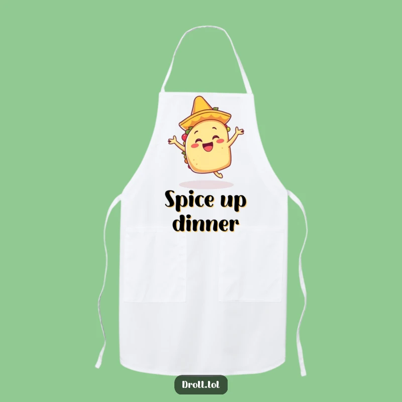 Funny Dancing Taco Chef Apron: Cook with Fiesta Fun and Humor