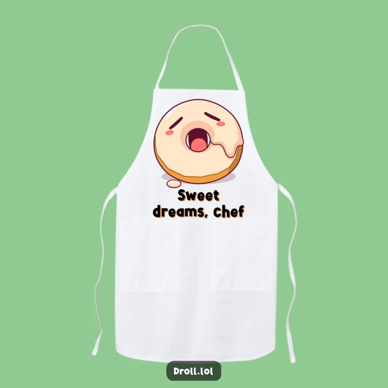 Funny Sleepy Donut Apron - Hilarious Baking Accessory & Gift