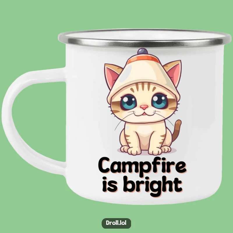 Funny Cat Lampshade Camping Mug: Party On Adventure - Hilarious Gift!
