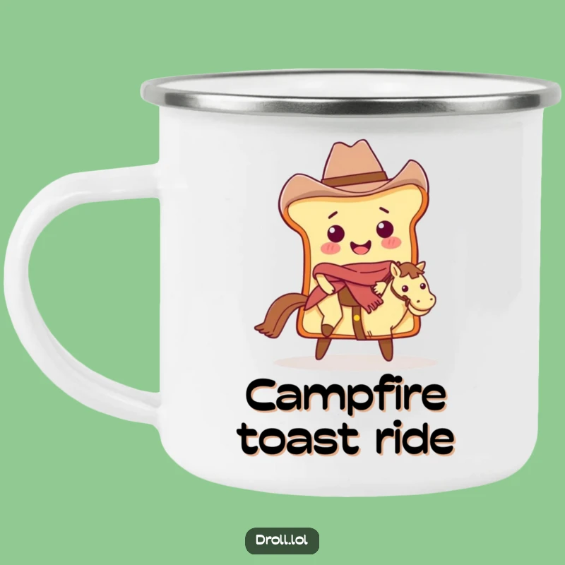 Funny Cowboy Bread Camping Mug: Hilarious Western Breakfast Cup