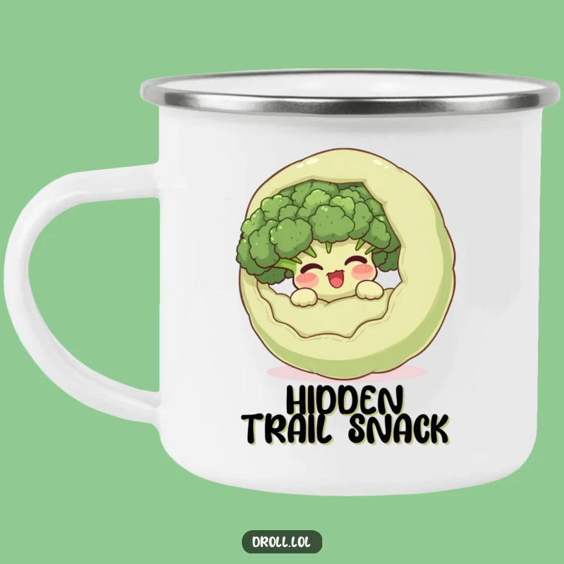 Funny Hidden Broccoli Camping Mug: Giggle Veggie Cup, Outdoor Food Gift