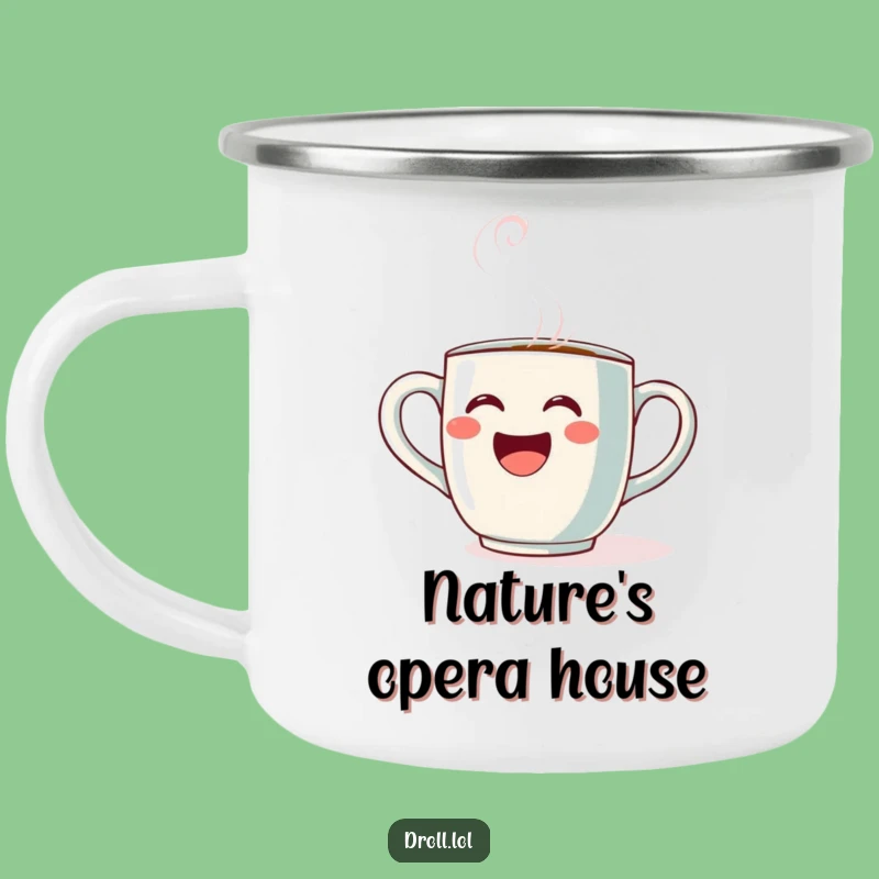 Funny Opera Mug Camping Mug: Outdoor Aria Cup, Perfect Gift for Campfire Songs