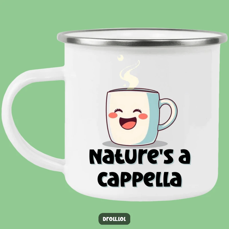 Funny Opera Mug Camping Mug: Trail Tunes & Coffee, Humorous Outdoor Gift