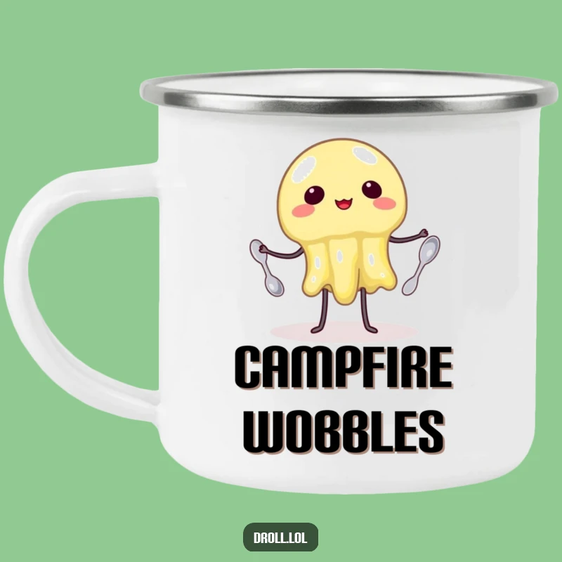 Funny Wobbly Jelly Juggling Camping Mug: Jiggle Your Way Outdoors - Hilarious Gift!
