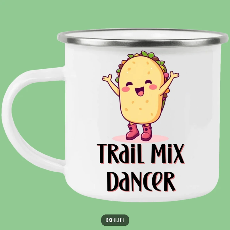 Funny Taco Dance Camping Mug: Happy Cartoon Character Cup For Fiesta Outdoor Gift