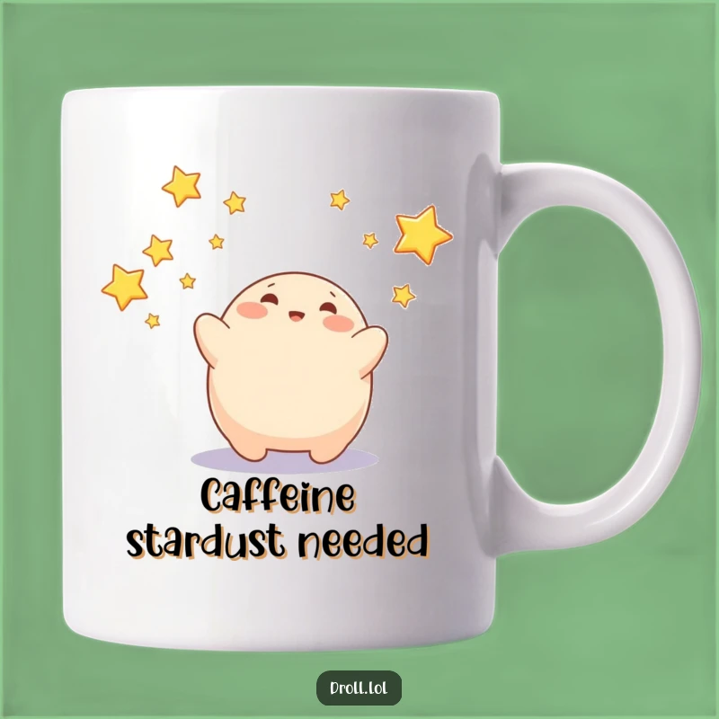 Funny Blob Catching Stars Mug - Embrace Your Dreams with Humor!