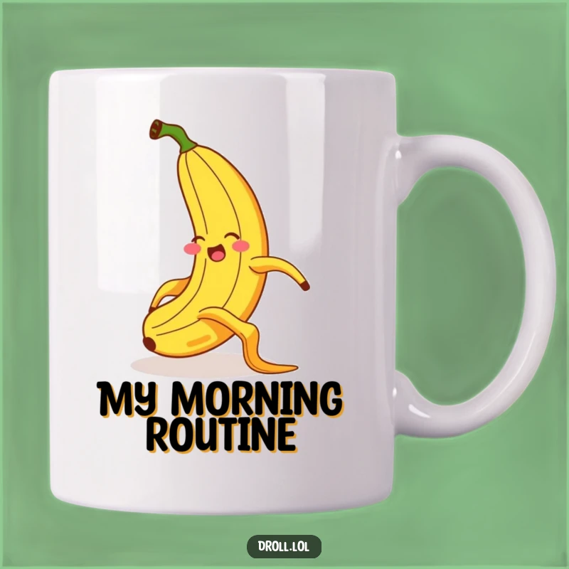 Funny Banana Slipping Mug Gift - Hilarious Exaggerated Flair Coffee Cup