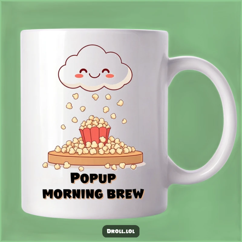 Funny Happy Cloud Popcorn Mug - Hilarious Snack Shower Gift