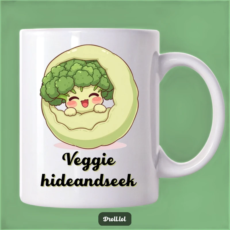 Funny Hidden Broccoli Mug: Giggle Vegetable Surprise, a Hilarious Gift