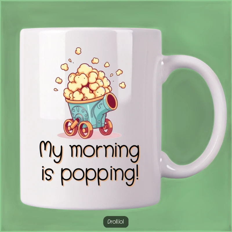 Funny Popcorn Cannon Mug - Hilarious Explosive Snack Gift for Movie Lovers