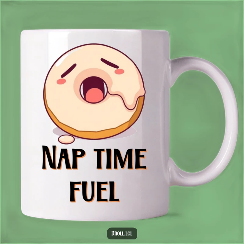 Funny Sleepy Donut Ceramic Mug - Hilarious Breakfast Gift for Coffee Lovers