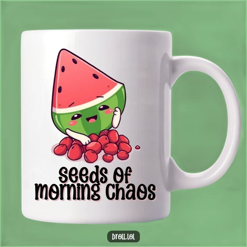 Funny Watermelon Slip Mug - Hilarious Fruit Fumble Gift Idea