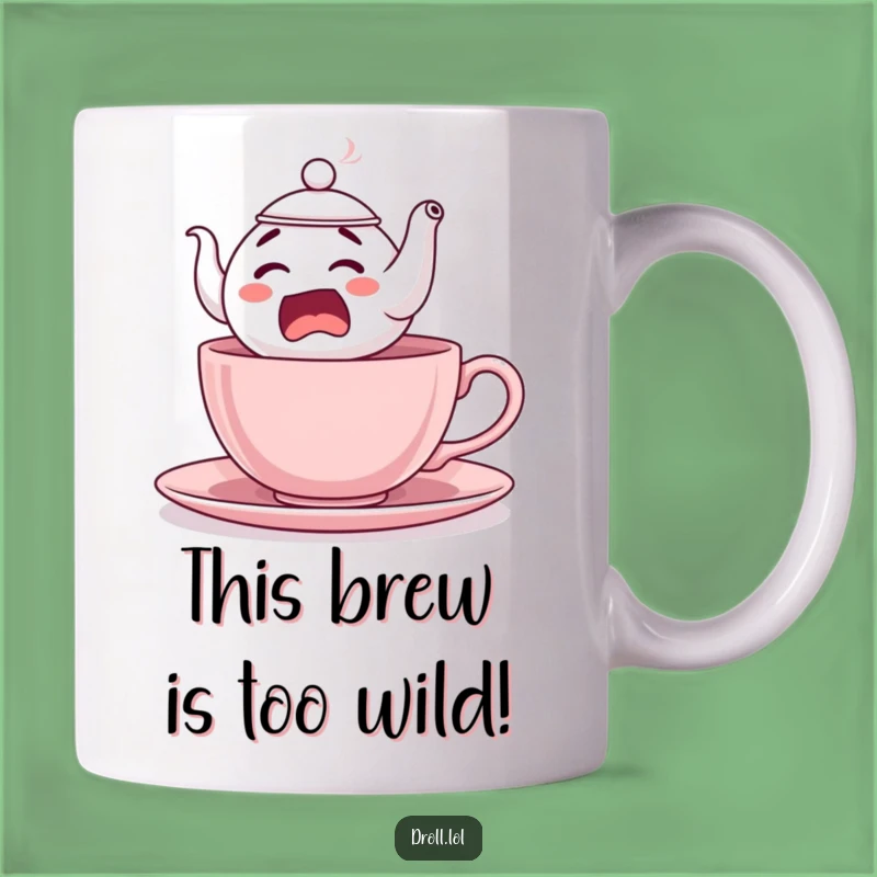 Funny Startled Teapot Mug: A Comical Leap for Your Morning Brew, Perfect Funny Gift