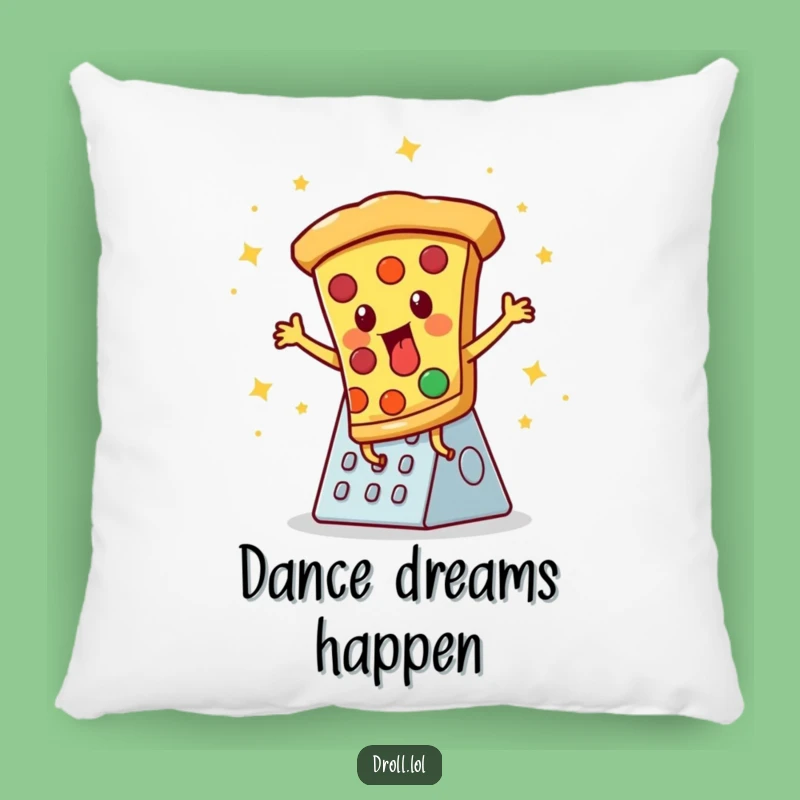 Funny Pizza Disco Pillow - Comfy Dance Partner for Your Couch