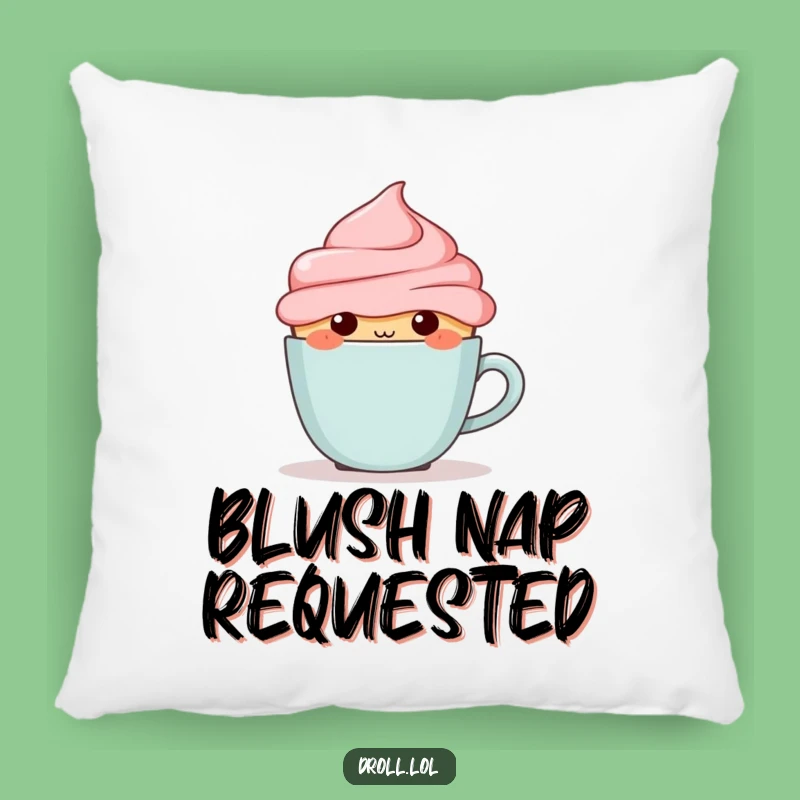 Funny Blushing Cupcake Pillow - Cozy & Sweet Comfort Gift