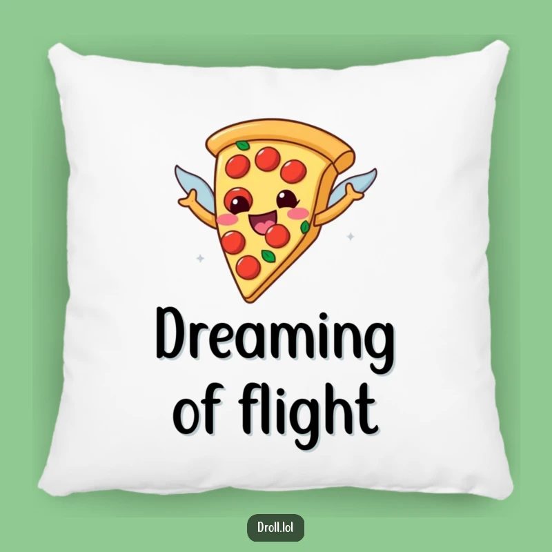Funny Flying Pizza Pillow: Soft Pepperoni Wings Cushion, Hilarious Gift