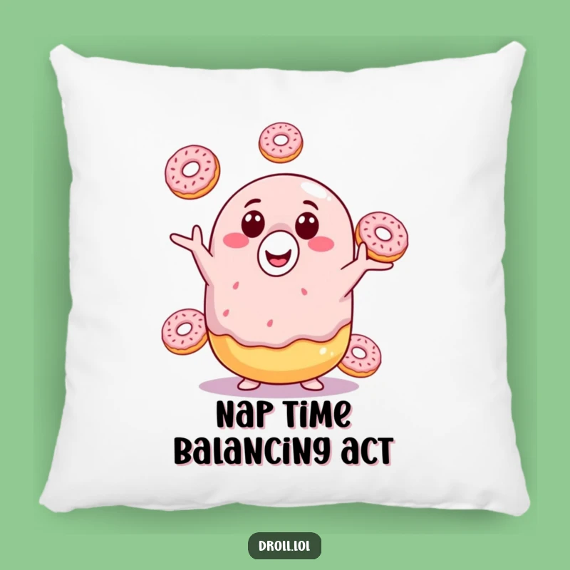 Funny Donut Juggling Pillow: Snuggle Up with This Hilarious and Adorable Home Decor Accent