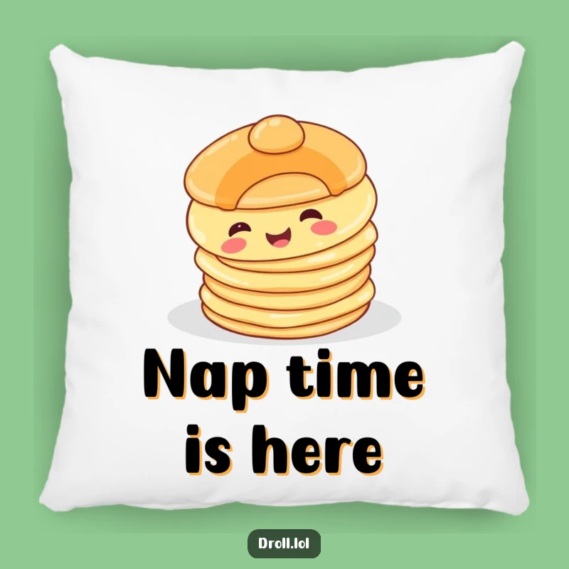 Funny Happy Pancake Pillow: Comfy Cushion with a Hilarious Breakfast Moment, Ideal Funny Gift