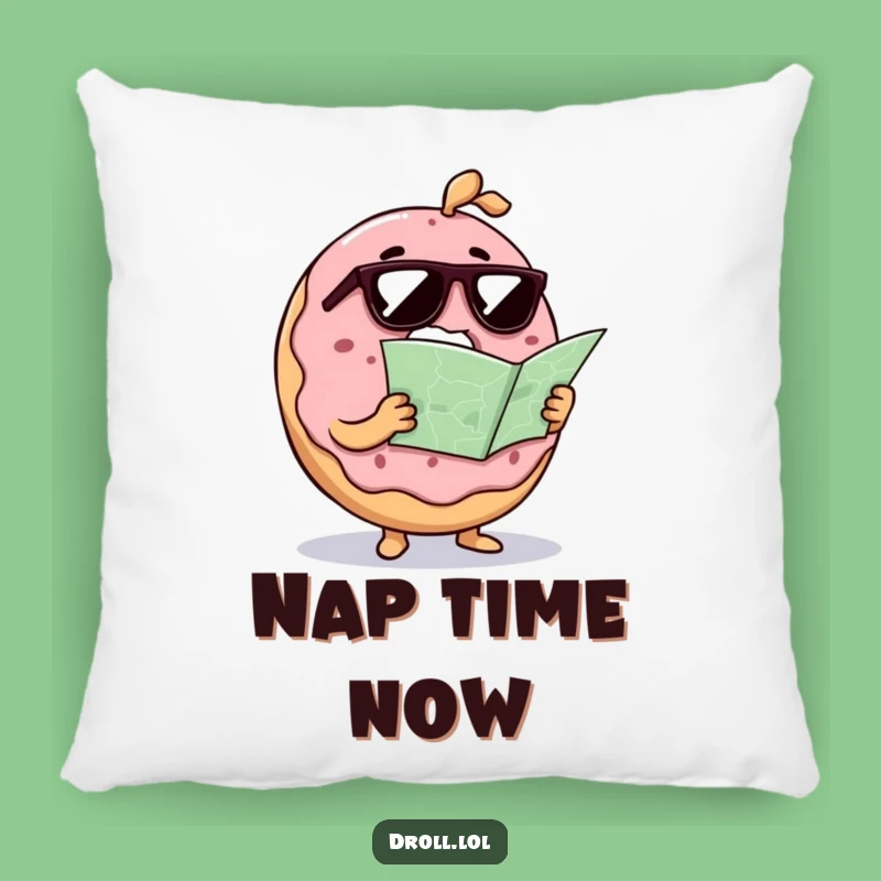 Funny Confused Donut Pillow: Soft Lost Treat Cushion, Hilarious Gift Decor