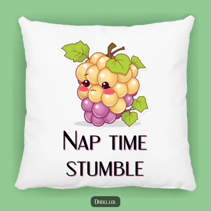 Funny Blushing Grape Pillow - Comfy Cuddles for Clumsy Souls