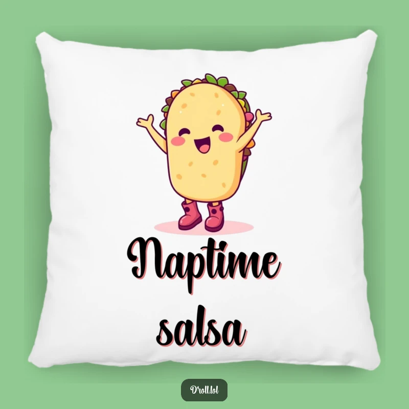 Funny Taco Dance Pillow: Cozy Happy Cartoon Character Cushion Gift