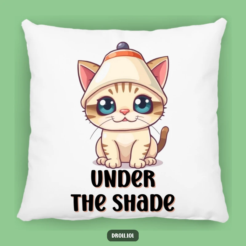 Soft Funny Cat Lampshade Pillow: Cozy Mischief - Hilarious Gift!