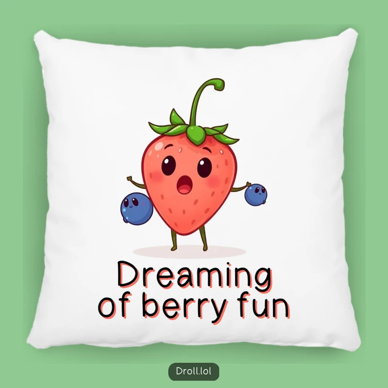 Soft Funny Strawberry Juggling Pillow: Cuddle with this Berry Juggler