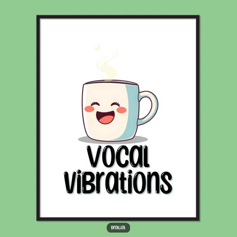 Funny Opera Mug Digital Art: Instant Humorous Decor Download, Joyful Print