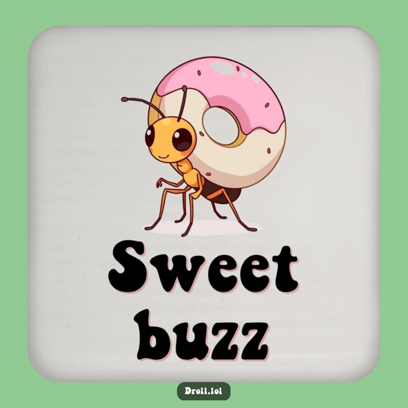 Funny Ant Donut Coaster - Determined Drink Protector