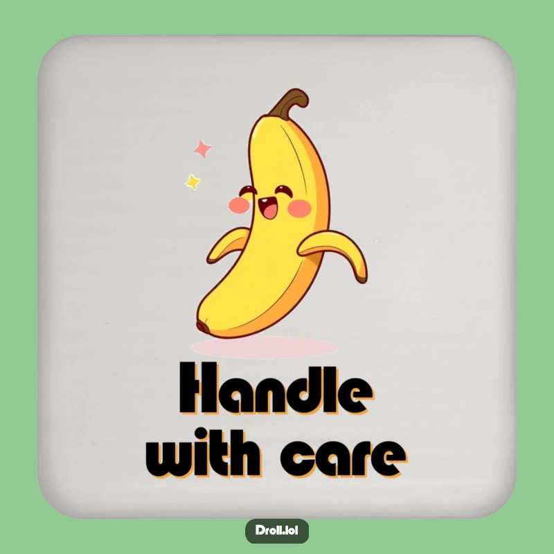 Funny Banana Slip Coaster: Protect Surfaces with Comedy, A Small but Funny Gift