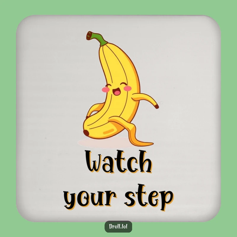 Funny Banana Slipping Coaster - Exaggerated Flair Drink Protector