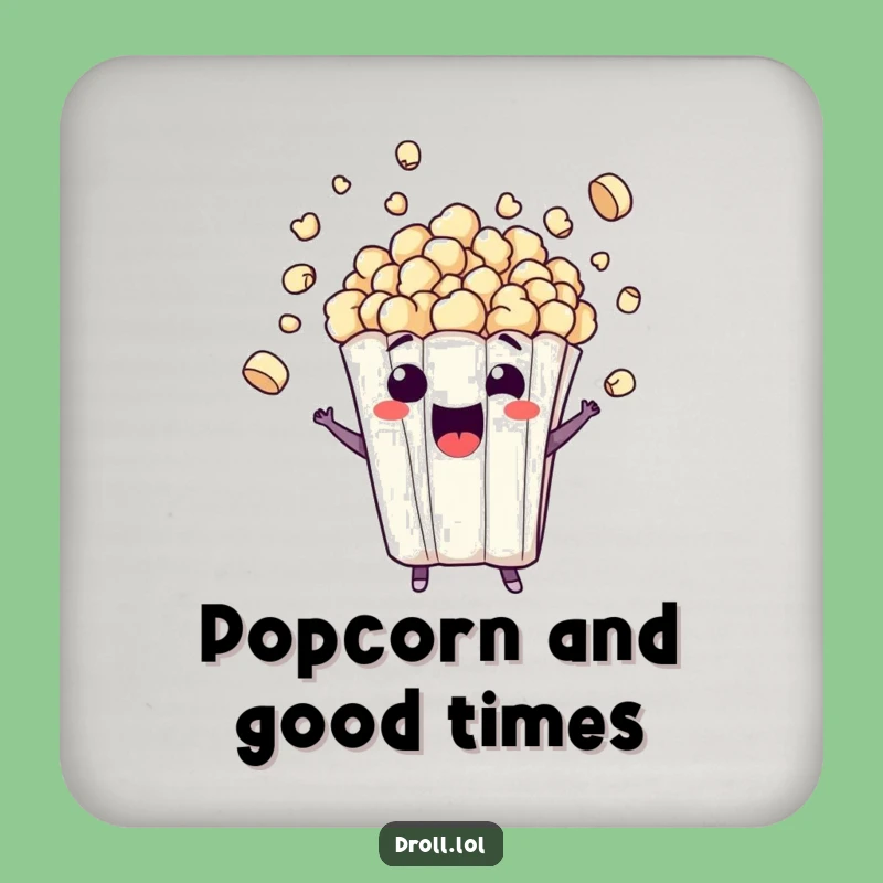 Funny Popcorn Burst Coaster - Exciting Drink Protector, Small Snack Gift