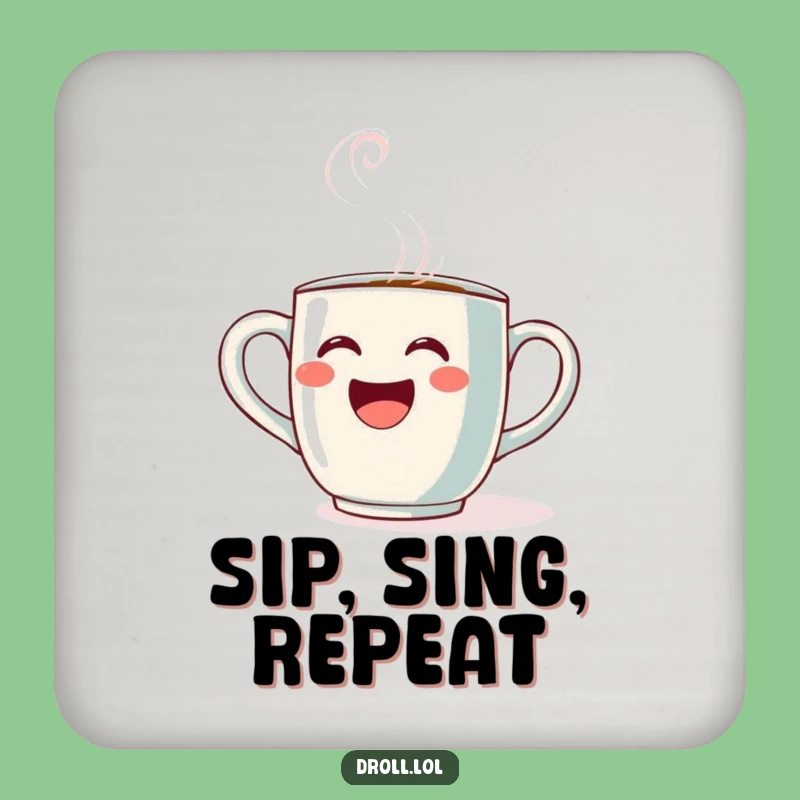 Funny Opera Mug Coaster: Surface Aria Protection, Perfect Gift for Music Parties
