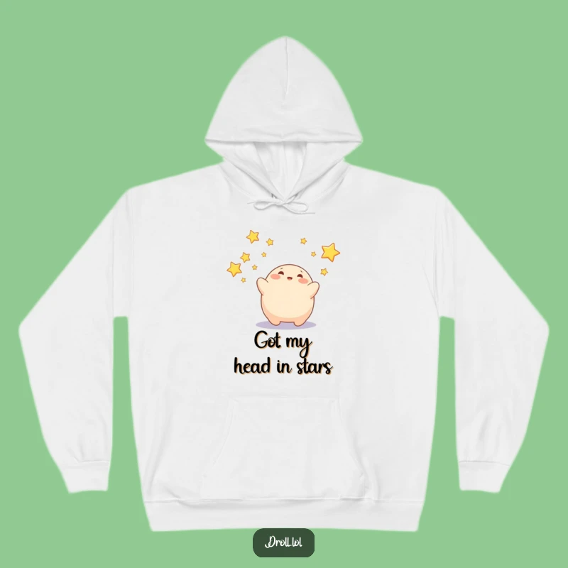 Cozy Funny Blob Star Catcher Hoodie - Snuggle Up with Cosmic Dreams!