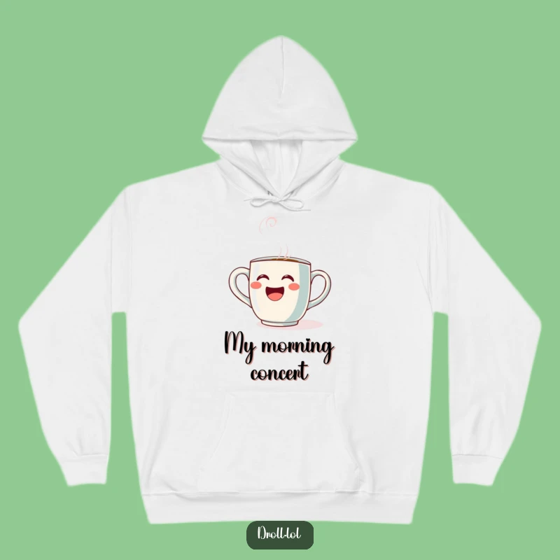 Funny Opera Mug Hoodie: Cozy Singing Coffee Cup, Perfect Gift for Melophiles