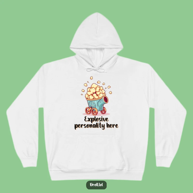 Funny Popcorn Cannon Hoodie - Cozy and Hilarious Explosive Snack Wear
