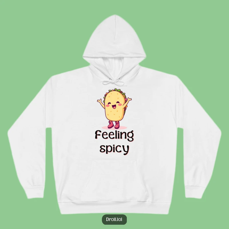 Funny Taco Dance Hoodie: Cozy Happy Cartoon Character Sweatshirt Gift