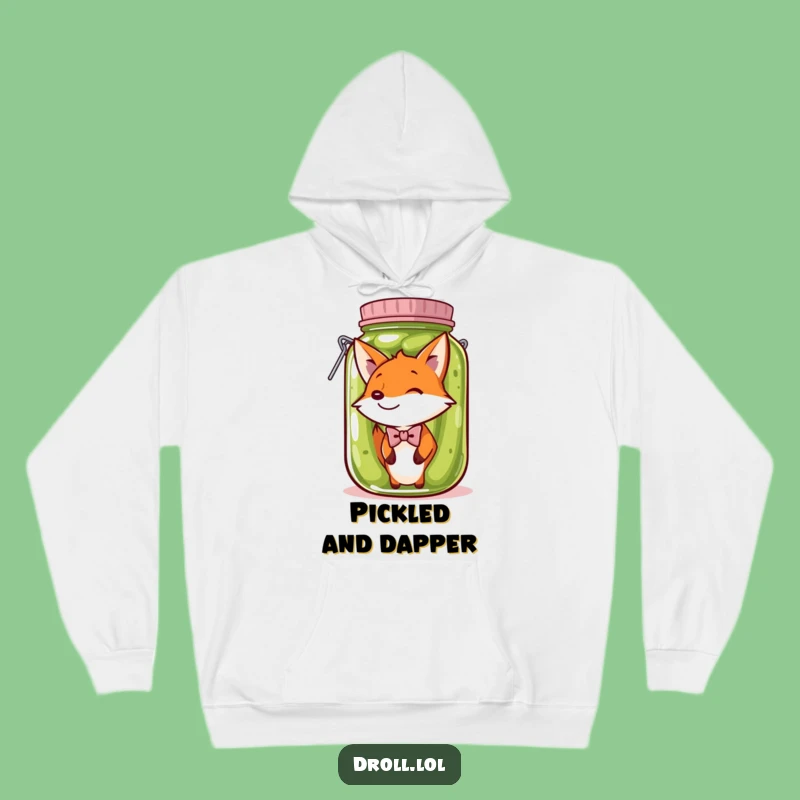 Cozy Funny Fox Pickle Jar Hoodie: Stay Warm with Hilarious Charm