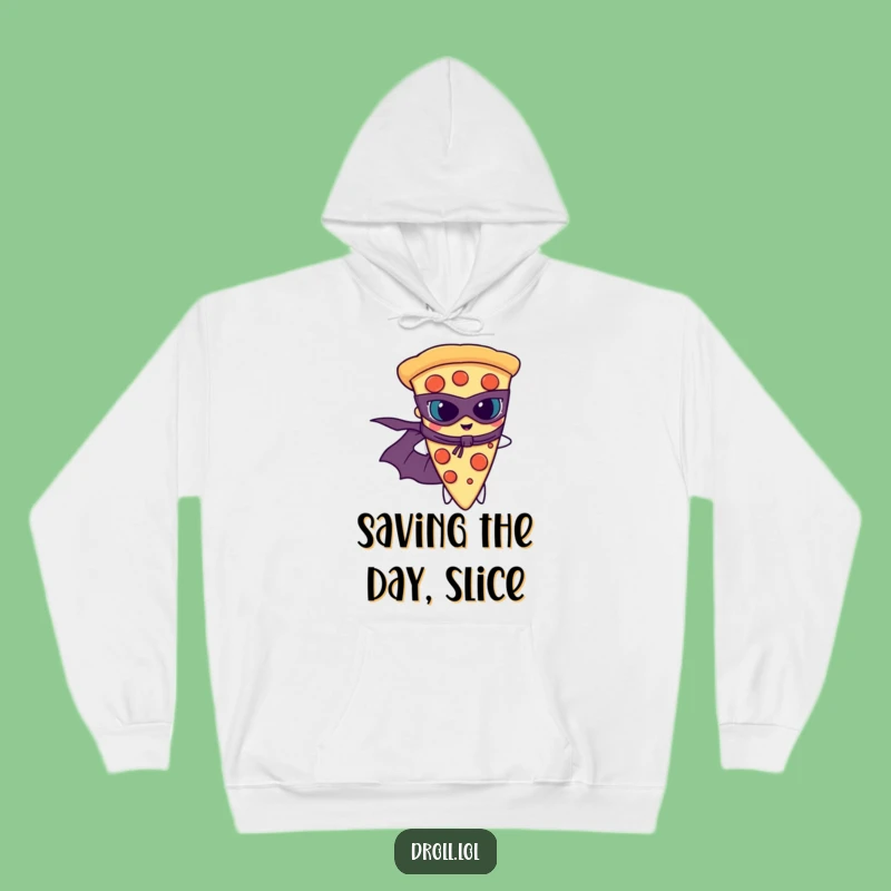 Cozy Funny Pizza Superhero Hoodie: Warmth and Heroism, a Hilarious Gift