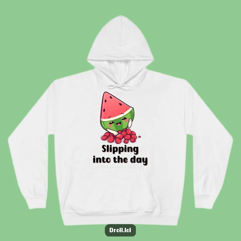Funny Watermelon Slip Hoodie - Cozy and Hilarious Summer Comfort
