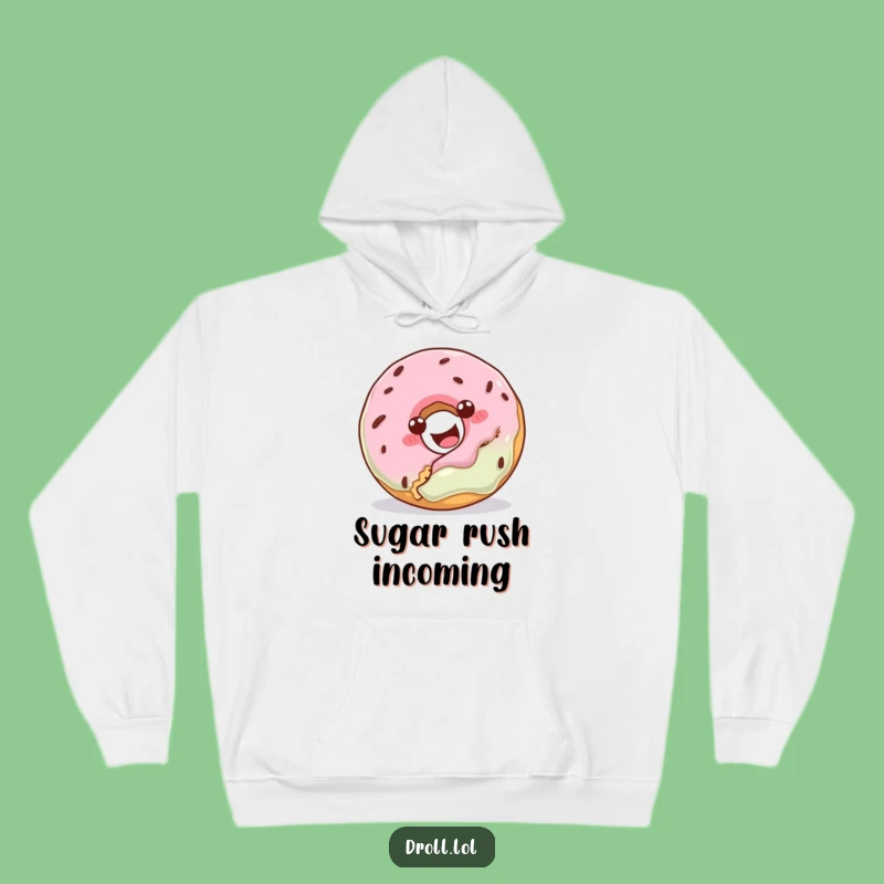 Funny Donut Cookie Bite Hoodie - Cozy Up with a Hilarious Design