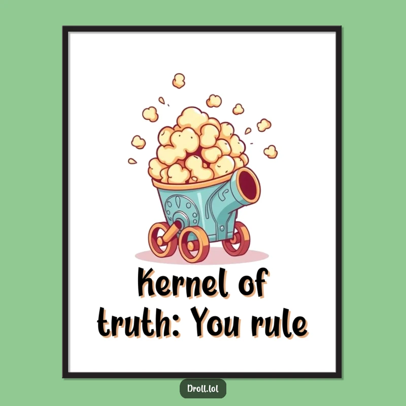 Funny Downloadable Art: Popcorn Cannon Burst! Free Printable Wall Art for Your Home.