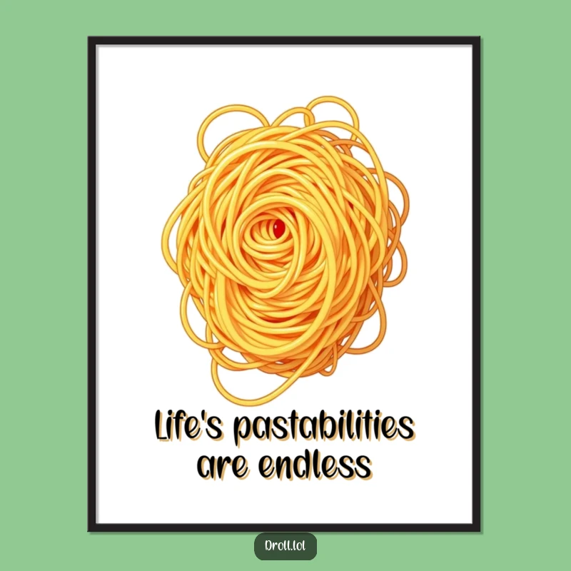 Funny Free Printable Spaghetti Art - Tangled Swirl Downloadable Decor