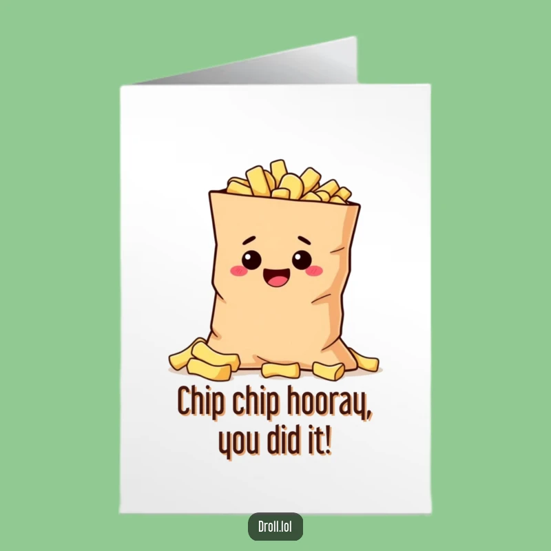 Free Printable Congrats Card: Potato's Chip Score! - Funny Downloadable Achievement Gift!